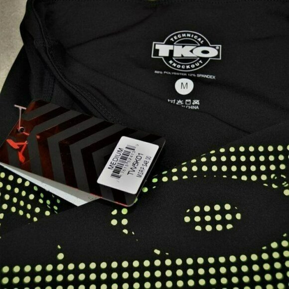 NWT TKO Women's Moisture Wicking Neon Logo Cycling Biker Shorts - Picture 3 of 4